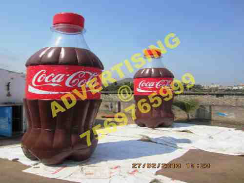 coca-cola inflatable bottle